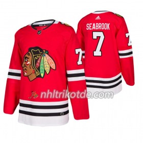 Chicago Blackhawks Trikot Brent Seabrook 7 Adidas 2019-2020 Rot Authentic - Herren